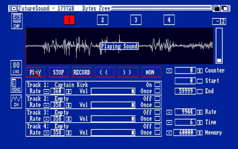Sampling im Jahre 1991: Amiga Master Sound Sampling